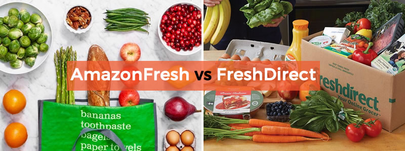 AmazonFresh vs FreshDirect Grocery