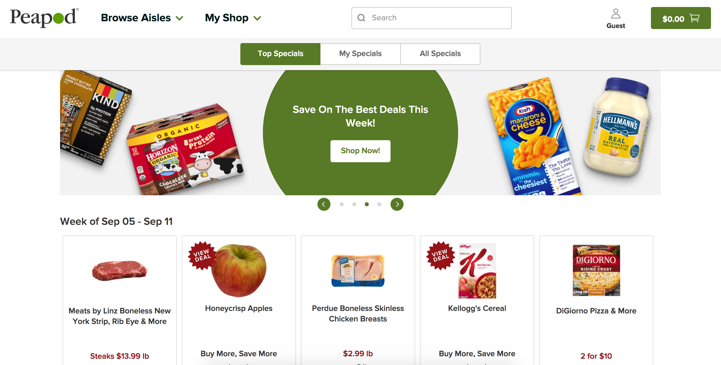 Peapod Grocery Coupons